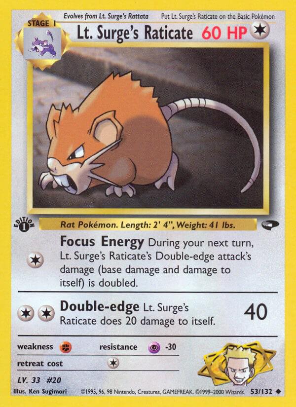 Lt. Surge's Raticate [1st-Edition]